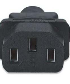 Cavo alimentazione C13 F a Schuko angolato 1,8m nero