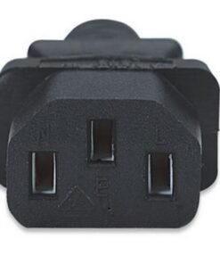 Cavo alimentazione C13 F a Schuko angolato 3m nero