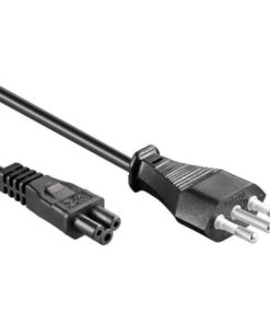 Cavo alimentazione C5 F a spina italiana 1m nero