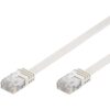 Cavo di Rete Patch Piatto in Rame Cat.6 UTP 10m Bianco