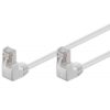 Cavo di rete Patch Angolato 90° CCA Cat. 5e Bianco UTP 0,25 m