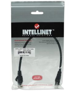 Cavo di rete Patch CCA Cat. 5e Nero UTP 0,5 mt