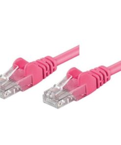 Cavo di rete Patch CCA Cat. 5e Rosa UTP 1 mt