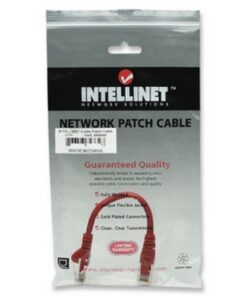 Cavo di rete Patch CCA Cat. 5e Rosso UTP 0,5 mt