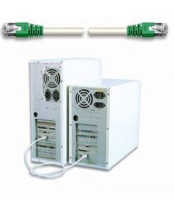 Cavo di rete Patch Cross in Rame Cat. 6 Verde/Grigio SF/UTP 3 mt