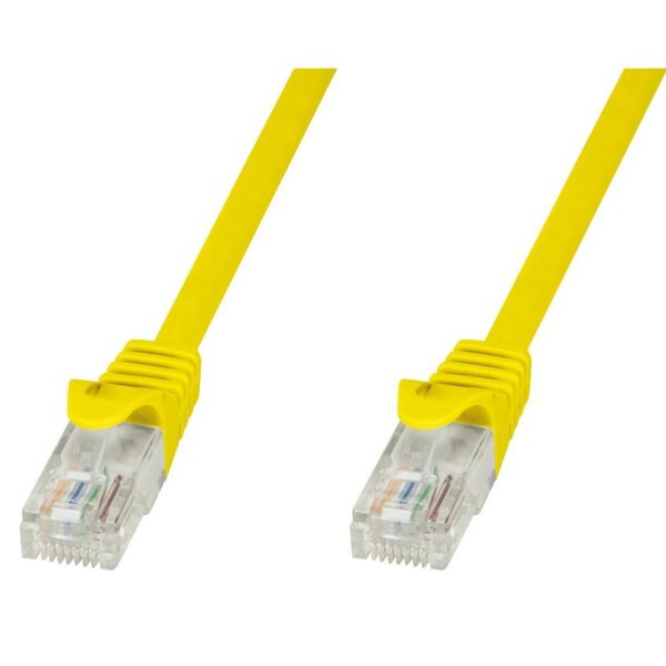 Cavo di rete Patch in CCA Cat.5E Giallo UTP 20m