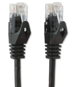 Cavo di rete Patch in CCA Cat.6 Nero UTP 1m