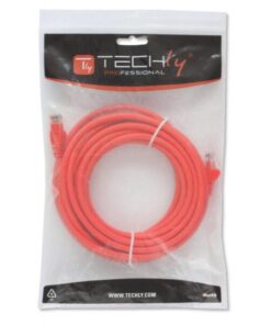 Cavo di rete Patch in CCA Cat.6 Rosso UTP 2m