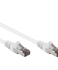 Cavo di rete Patch in CCA Schermato Cat. 6 Bianco F/UTP 0,5 m Bulk