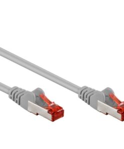 Cavo di rete Patch in CCA Schermato Cat. 6 Grigio F/UTP 2 m Bulk