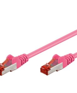 Cavo di rete Patch in CCA Schermato Cat. 6 Rosa F/UTP 3 m Bulk