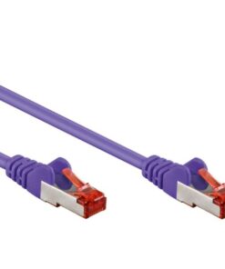 Cavo di rete Patch in CCA Schermato Cat. 6 Viola F/UTP 0,5 m Bulk