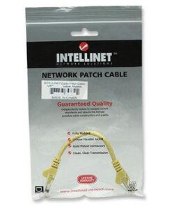 Cavo di rete Patch in Rame Cat. 5e Giallo UTP 0,5 mt