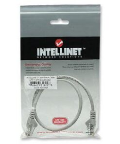 Cavo di rete Patch in Rame Cat. 5e Grigio UTP 0,5 mt