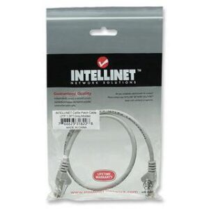 Cavo di rete Patch in Rame Cat. 5e Grigio UTP 0,5 mt