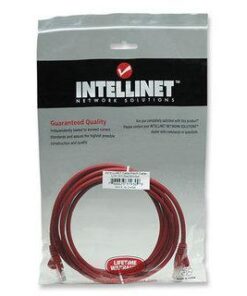 Cavo di rete Patch in Rame Cat. 5e Rosso UTP 2 mt