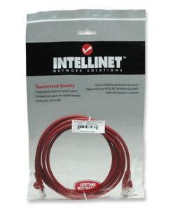 Cavo di rete Patch in Rame Cat. 5e Rosso UTP 5 mt