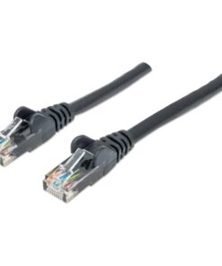 Cavo di rete Patch in Rame Cat. 6 Nero UTP 1 mt