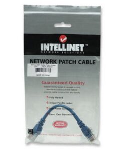 Cavo di rete Patch in Rame Cat. 6A Blu UTP 0,5 mt