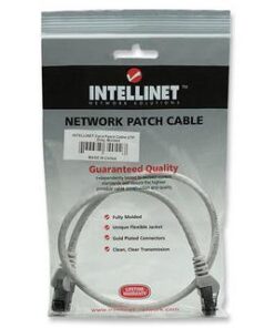 Cavo di rete Patch in Rame Cat. 6A Grigio UTP 0,5 mt
