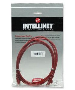 Cavo di rete Patch in Rame Cat. 6A Rosso UTP 1 mt