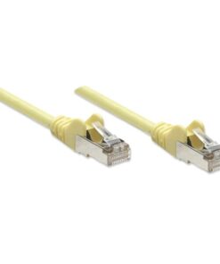 Cavo di rete Patch in Rame Schermato Cat. 5e Giallo FTP 0,5 mt