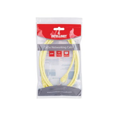 Cavo di rete Patch in Rame Schermato Cat. 5e Giallo FTP 1 mt