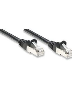 Cavo di rete Patch in Rame Schermato Cat. 5e Nero FTP 3 mt