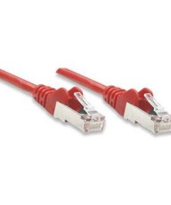 Cavo di rete Patch in Rame Schermato Cat. 5e Rosso FTP 0,5 mt