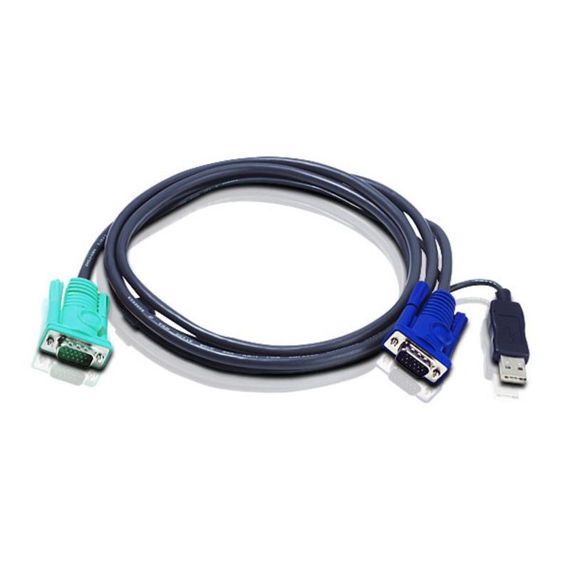 Cavo per KVM 15 HD Poli a 15 Poli e USB, 2L-5205U