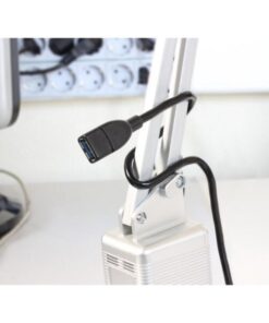 Cavo semi-rigido USB2.0 A Maschio / A Femmina 15cm Nero