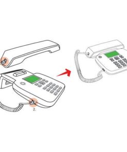 Cavo telefonico spiralato per cornetta 7mt RJ10 4P4C Bianco