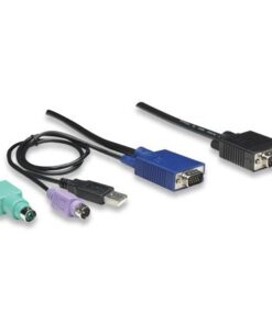 Cavo triplo per KVM 15 Poli a combo USB e PS2 3 mt