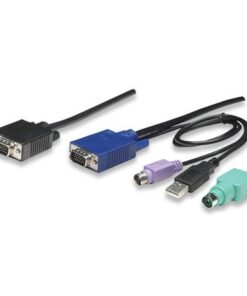 Cavo triplo per KVM 15 Poli a combo USB e PS2 3 mt