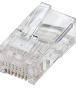 Confezione 100 Plug RJ45 UTP per Cavo Flessibile Cat.5E