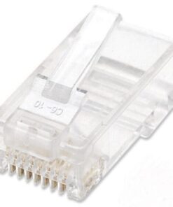Confezione 100 Plug RJ45 UTP per Cavo Rigido Cat.5E