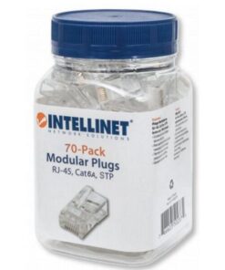 Confezione 70 plug RJ45 STP per Cavo Rigido/Flessibile Cat.6A