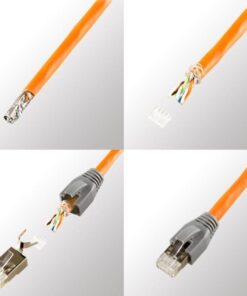 Confezione 70 plug RJ45 STP per Cavo Rigido/Flessibile Cat.6A