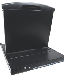 Console KVM Switch 8 Porte USB/PS2 con LCD 17'' da Rack 19'' Dual Rail