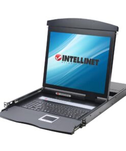 Console KVM Switch 8 Porte USB/PS2 con LCD 17'' da Rack 19'' Dual Rail