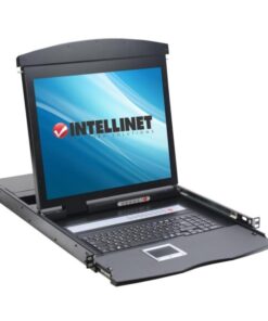 Console KVM Switch 8 Porte USB/PS2 con LCD 19'' da Rack 19'' Dual Rail