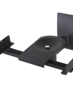Coppia Staffe Speakers a Parete fino a 25kg Nero