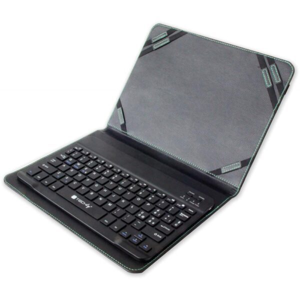 Custodia Con Tastiera Bluetooth MEBERRY Per Tablet 10 Pollici – Tastiera Rimovibile In Spagnolo Con Ñ – Pelle Sintetica – Supporto Regolabile
