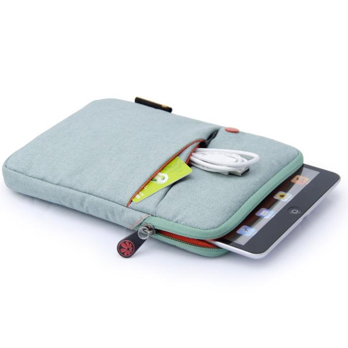 Custodia protettiva per iPad mini, tablet 7'' verde chiaro/arancio