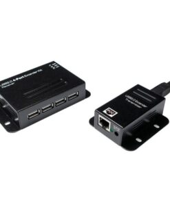 Extender USB su Cavo Cat.5/5e/6 fino a 50m con Hub 4 Porte, PoE