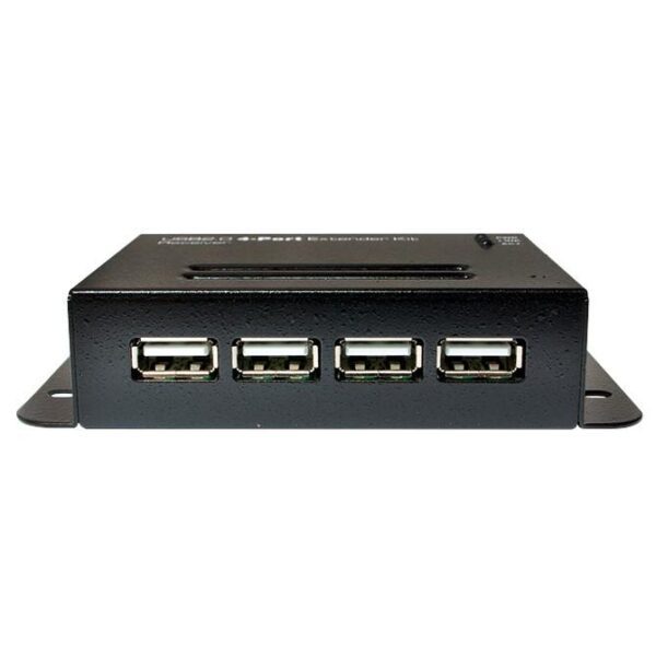 Extender USB su Cavo Cat.5/5e/6 fino a 50m con Hub 4 Porte, PoE