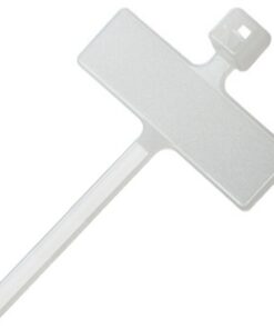 Fascette Fermacavi 100x2,5mm con Targhetta 25x8mm 100 pz Bianco