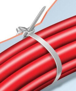 Fascette Fermacavi con Innesto Rapido 200x4,8mm in Nylon 100pz Bianco