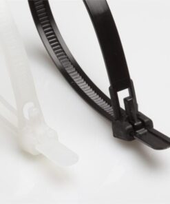 Fascette Fermacavi con Linguetta 200x7,6mm in Nylon 100pz Bianco