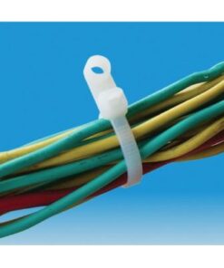 Fascette Fermacavi con Occhiello 300x4,8mm in Nylon 100pz Bianco